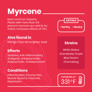 Myrcene breakdown